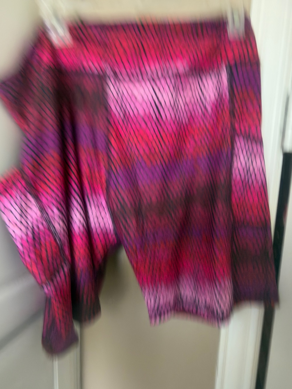 Athletic Women's Pink & Purple Patterned Shorts